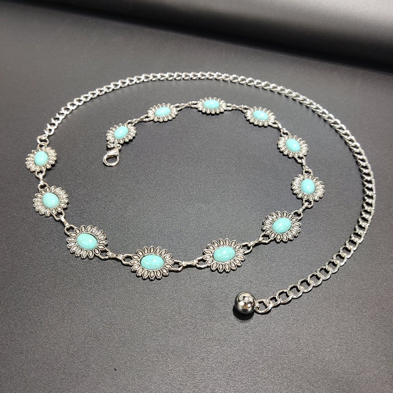 Wasteland Style Retro Metal Waist Chain Accessories Women'S Decorative Skirt Sweater Jeans Belt Y2K Style - Image 1